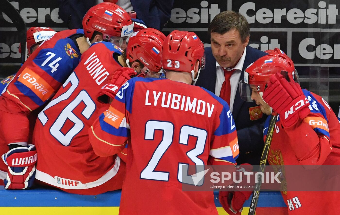 2016 IIHF World Ice Hockey Championship. Finland vs. Russia