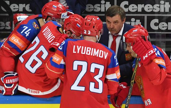 2016 IIHF World Ice Hockey Championship. Finland vs. Russia