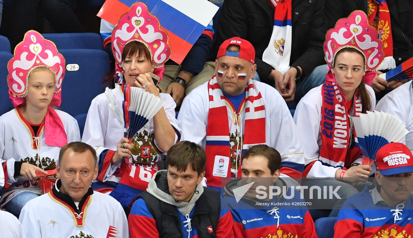 2016 IIHF World Ice Hockey Championship. Finland vs. Russia