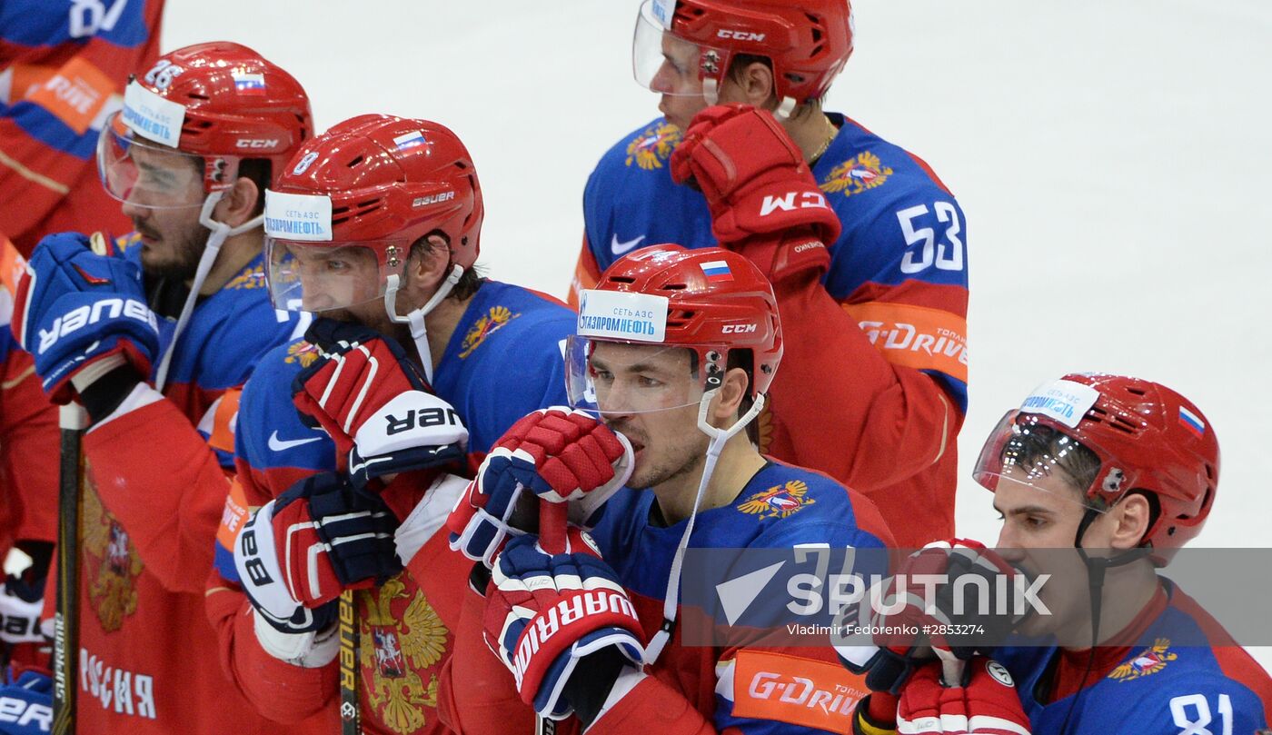 2016 IIHF World Ice Hockey Championship. Finland vs. Russia