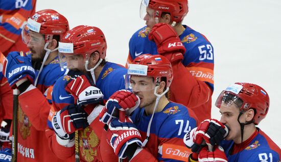 2016 IIHF World Ice Hockey Championship. Finland vs. Russia