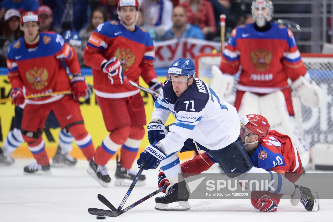 2016 IIHF World Ice Hockey Championship. Finland vs. Russia