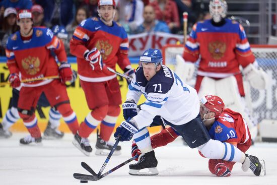 2016 IIHF World Ice Hockey Championship. Finland vs. Russia