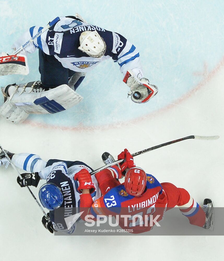 2016 IIHF World Ice Hockey Championship. Finland vs. Russia