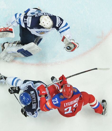 2016 IIHF World Ice Hockey Championship. Finland vs. Russia