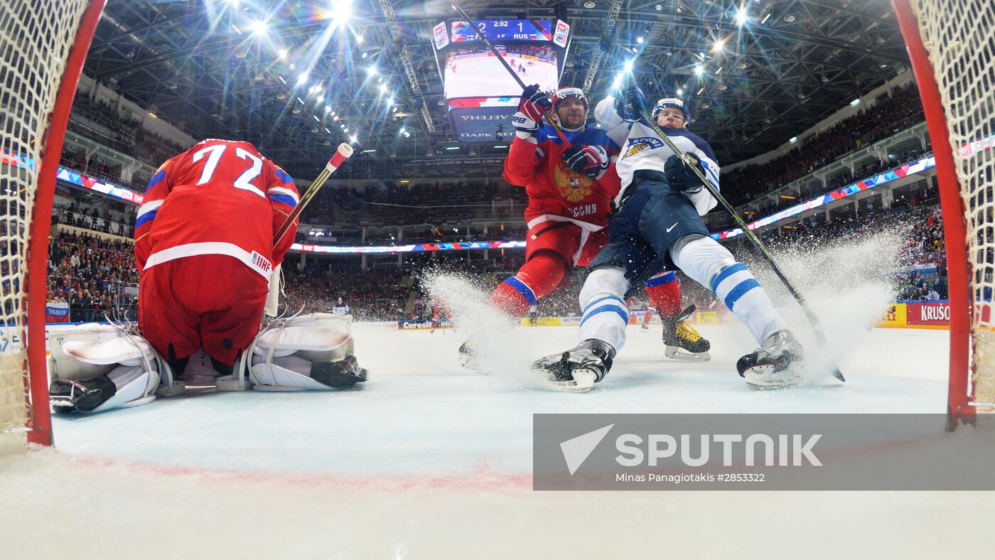 2016 IIHF World Ice Hockey Championship. Finland vs. Russia