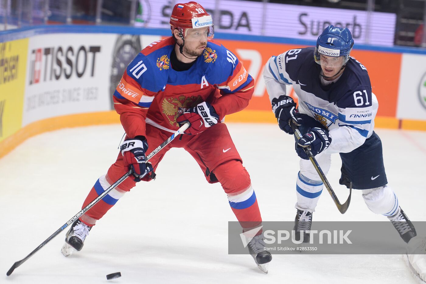 2016 IIHF World Ice Hockey Championship. Finland vs. Russia