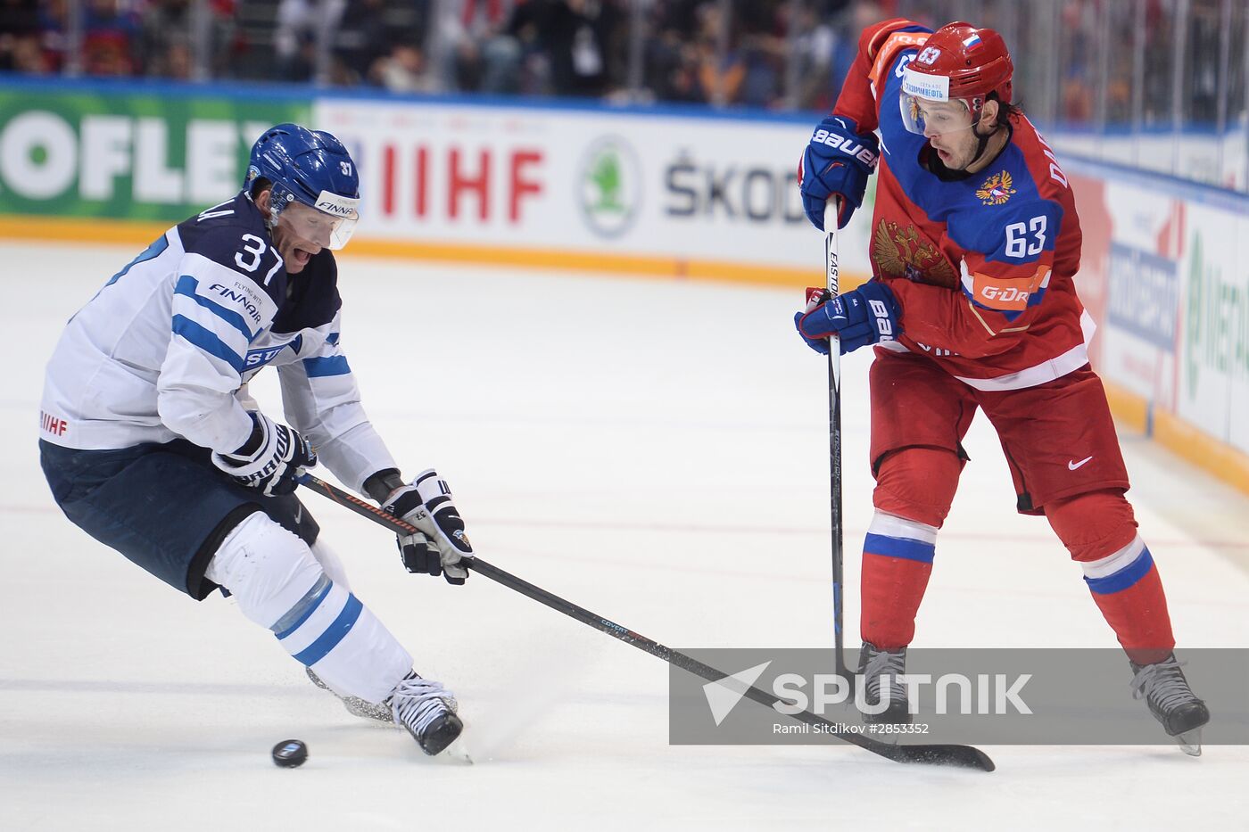 2016 IIHF World Ice Hockey Championship. Finland vs. Russia