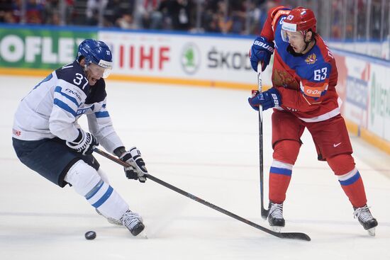 2016 IIHF World Ice Hockey Championship. Finland vs. Russia