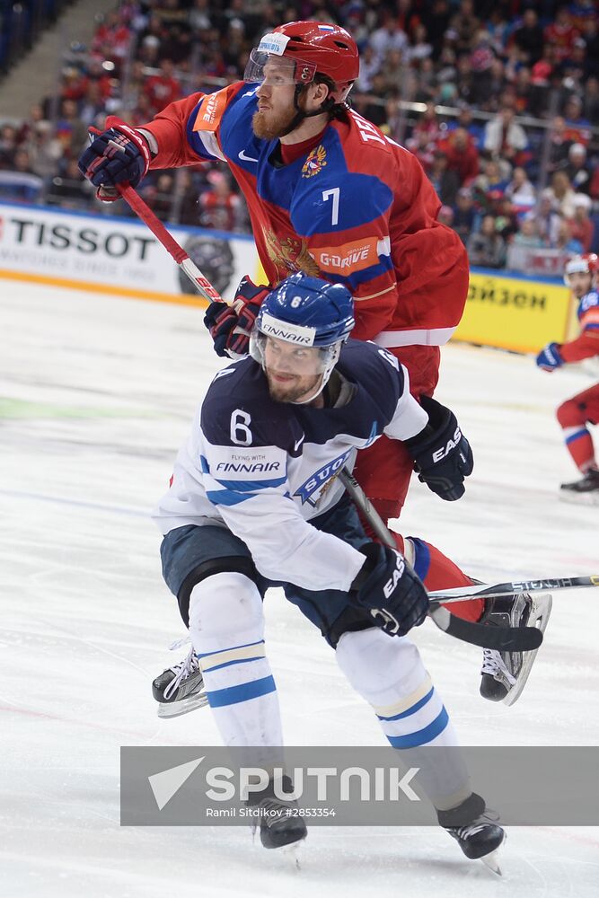 2016 IIHF World Ice Hockey Championship. Finland vs. Russia