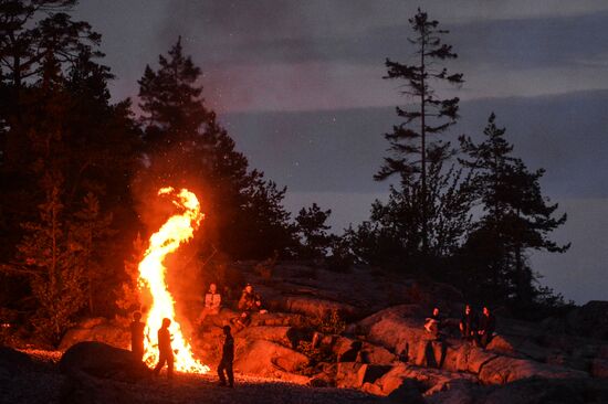 Russian Geographical Society's expedition to Hogland