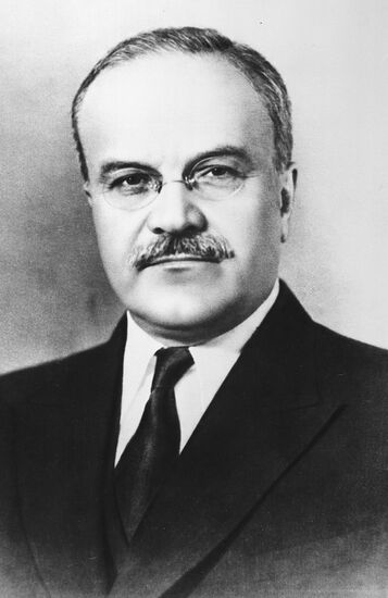 Soviet statesman Vyacheslav Molotov