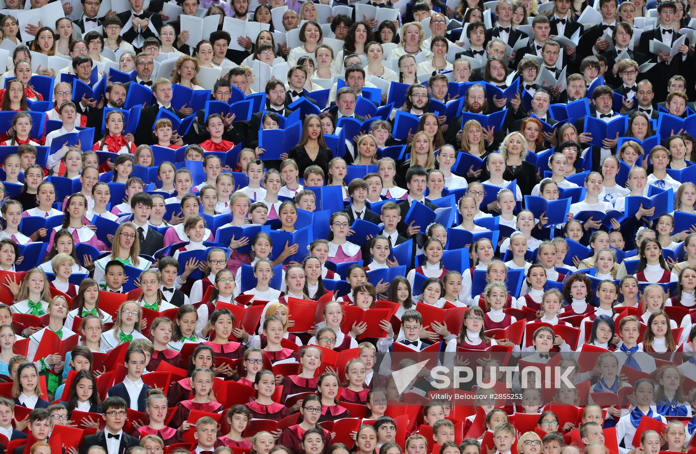 Day of Slavic Literature and Culture concert in Red Square