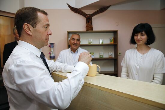 Russian Prime Minister Dmitry Medvedev's working trip to Crimea