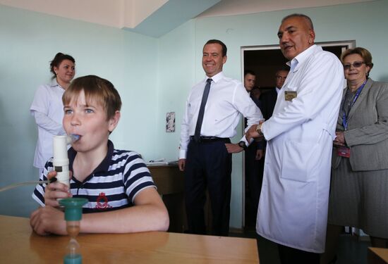 Russian Prime Minister Dmitry Medvedev's working trip to Crimea