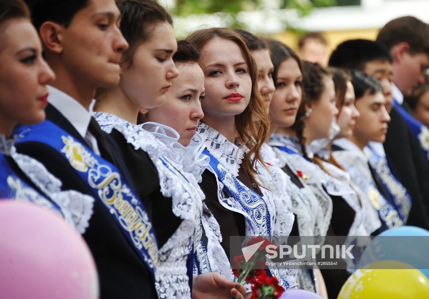 Last Bell celebration in Russian schools
