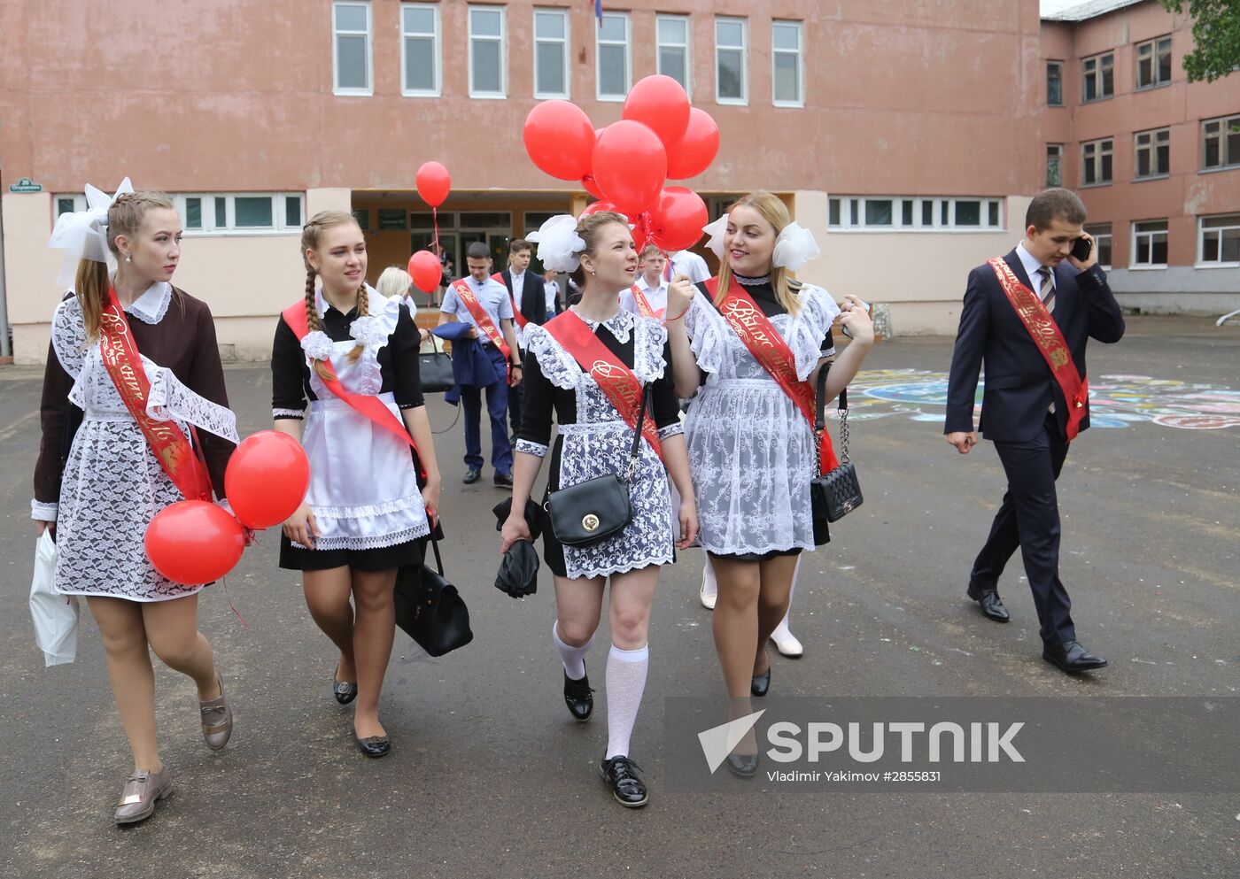 Last Bell celebration in Russian schools