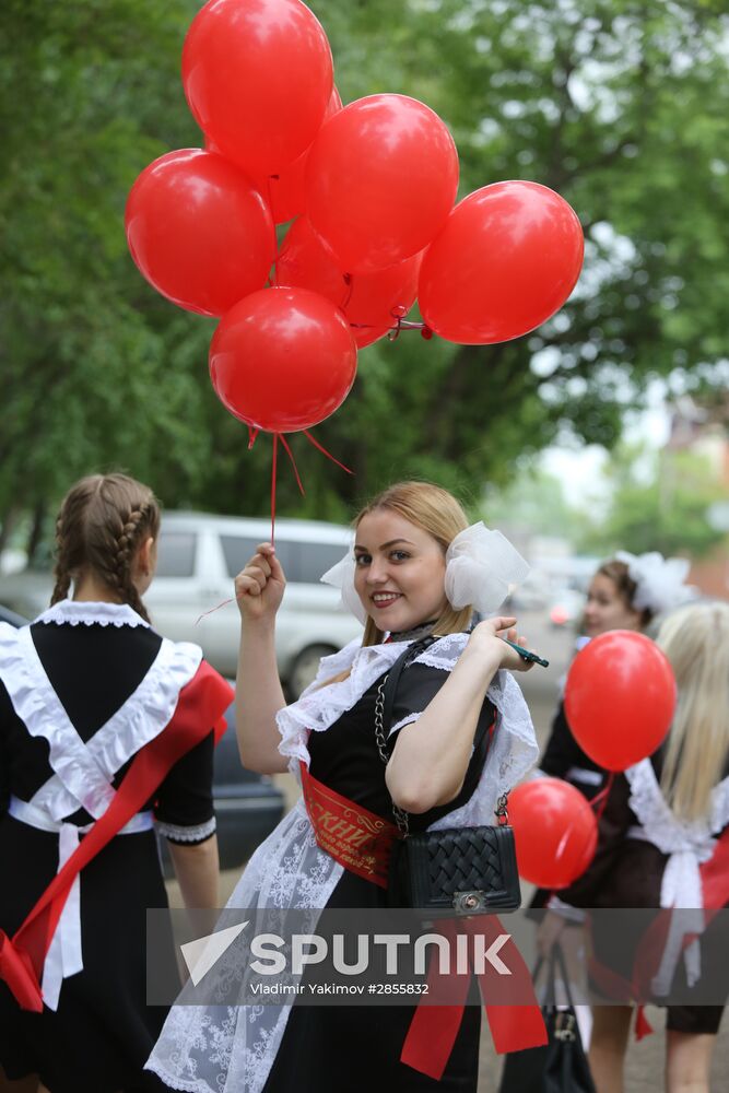 Last Bell celebration in Russian schools