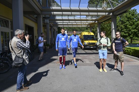 Football. National football team's training