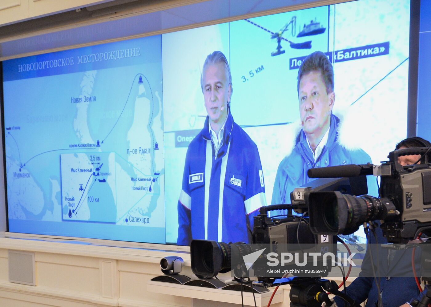 President Vladimir Putin launched oil loading at Arctic Gate terminal in Yamal