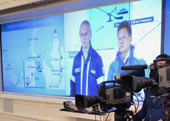 President Vladimir Putin launched oil loading at Arctic Gate terminal in Yamal