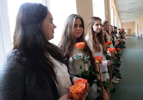 Last Bell celebration in Russian schools