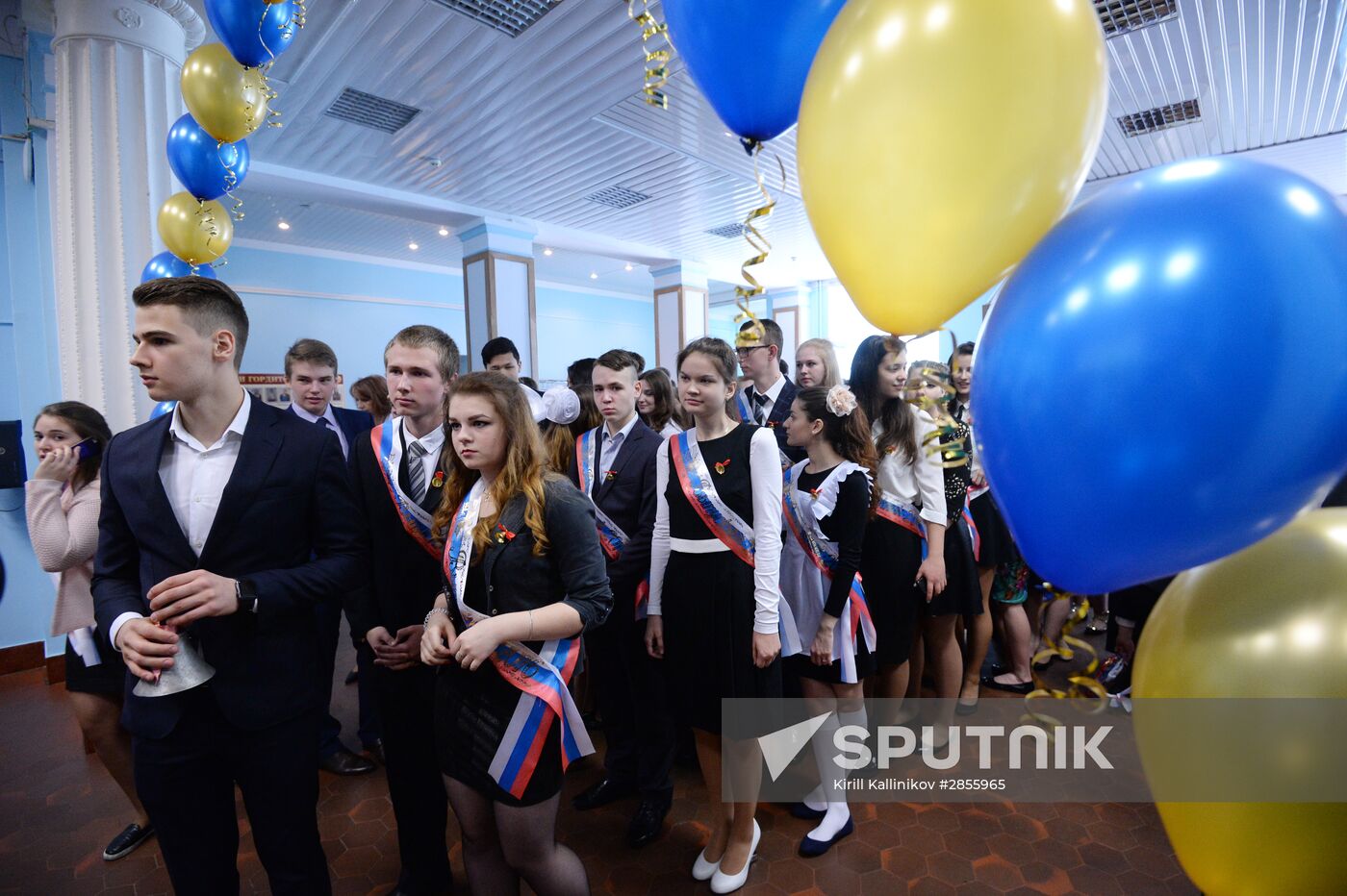 Last Bell celebration in Russian schools