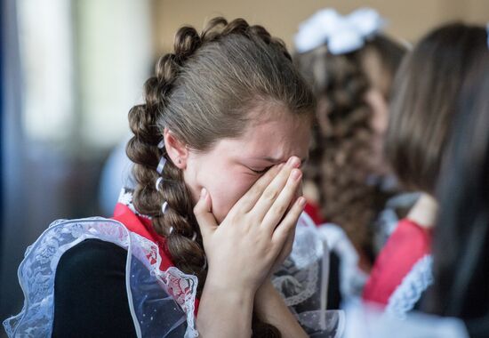 Last Bell celebration in Russian schools
