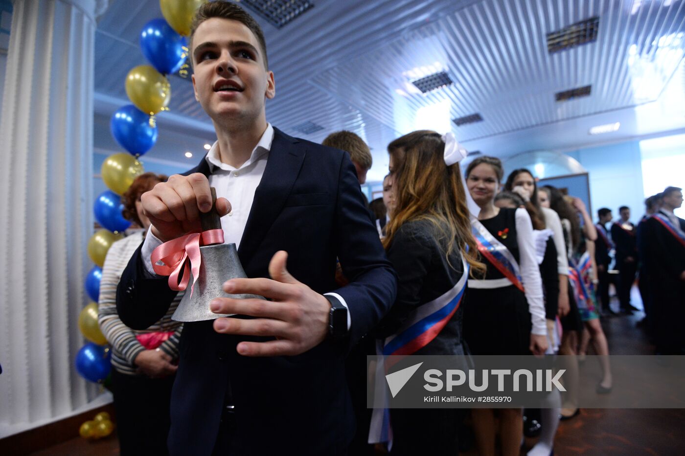 Last Bell celebration in Russian schools