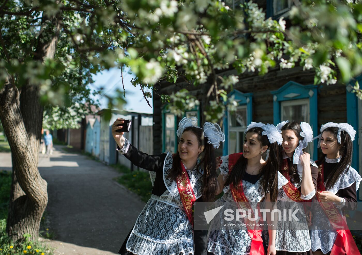 Last Bell celebration in Russian schools