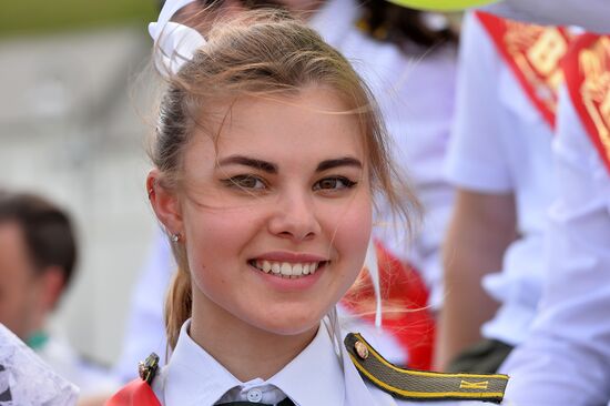 Last Bell celebration in Russian schools