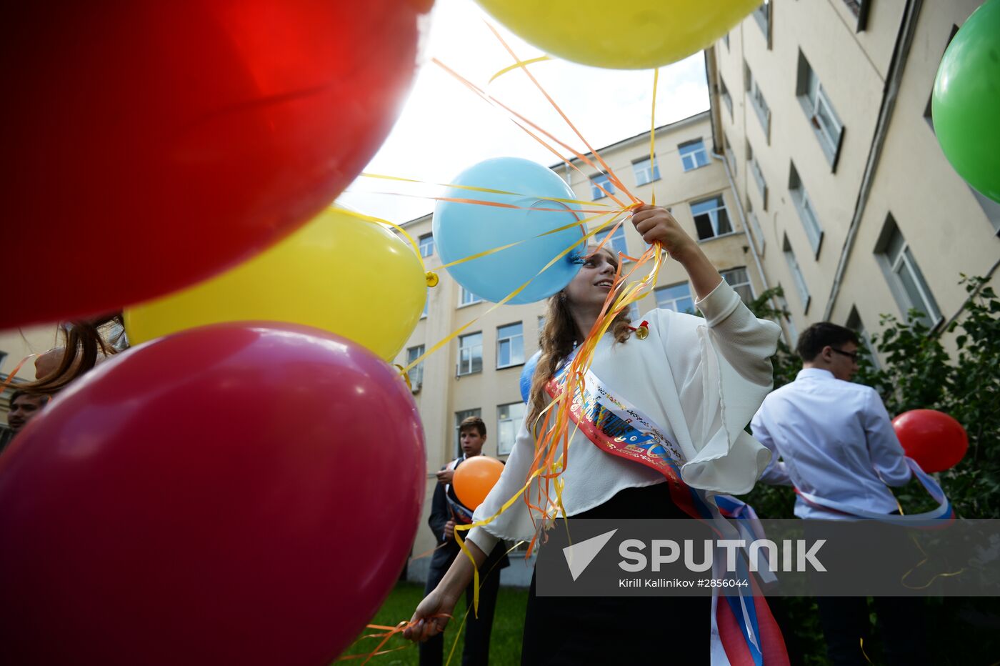 Last Bell celebration in Russian schools