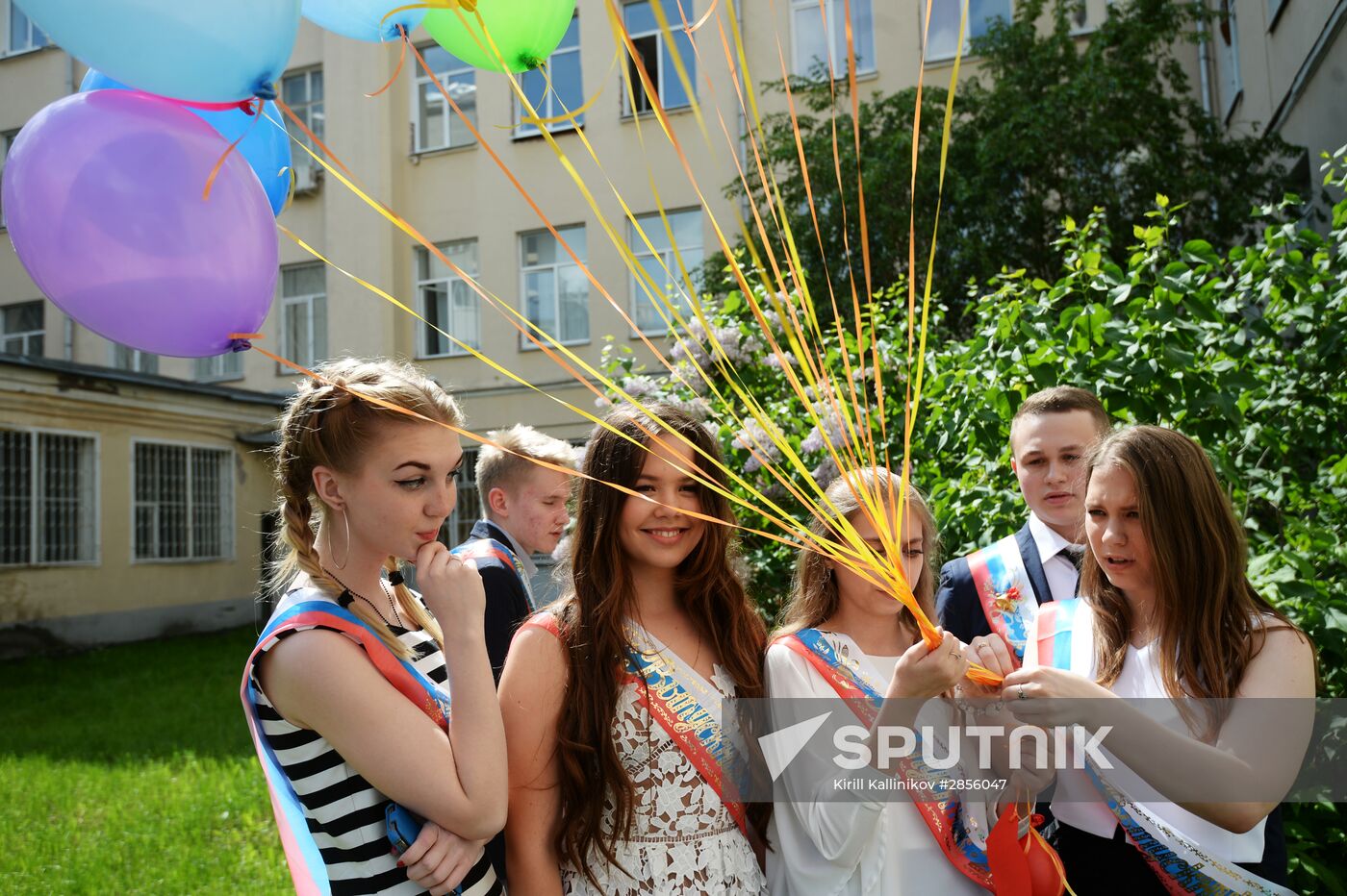 Last Bell celebration in Russian schools