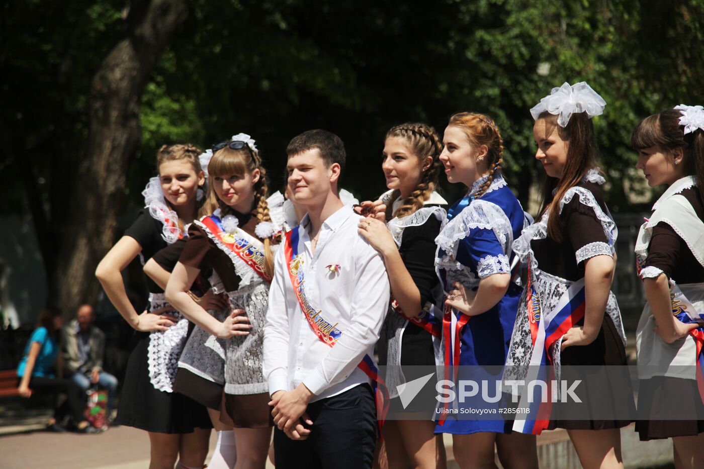 Last Bell celebration in Russian schools