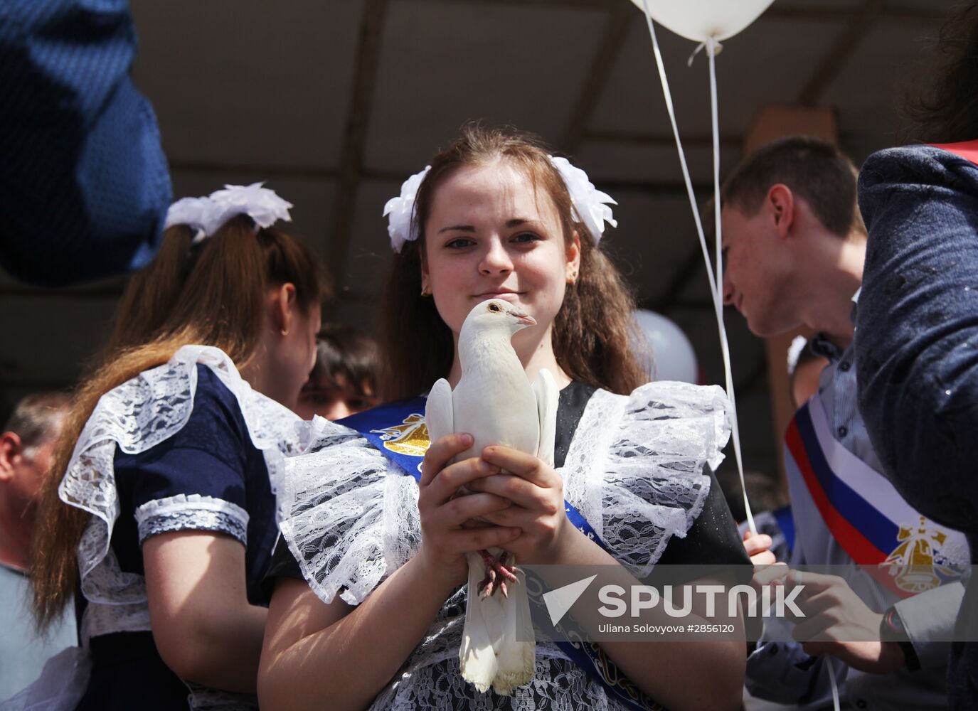 Last Bell celebration in Russian schools