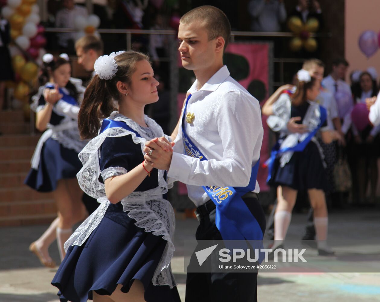 Last Bell celebration in Russian schools