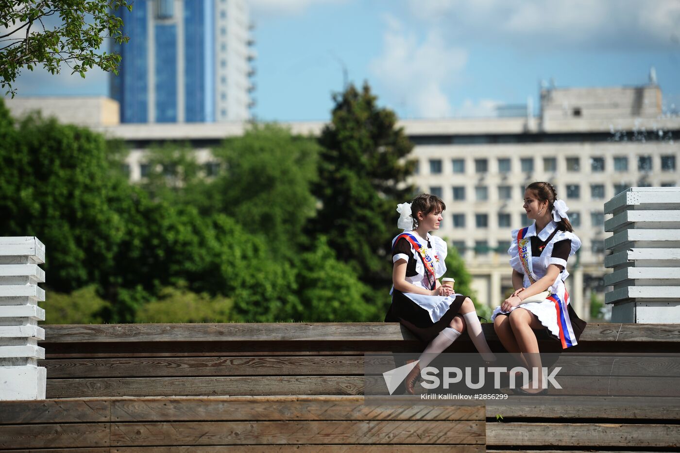 Last School Bell celebration in Moscow