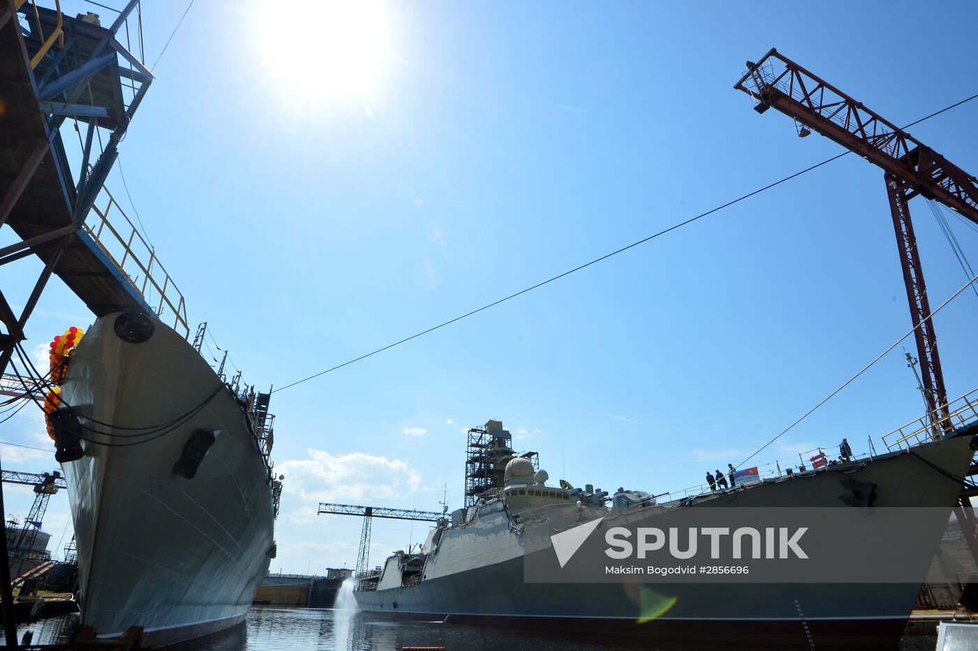 Launch of second Gepard-class frigate in Zelenodolsk