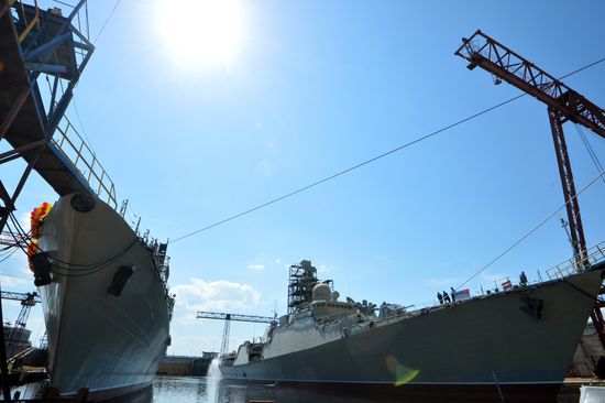 Launch of second Gepard-class frigate in Zelenodolsk