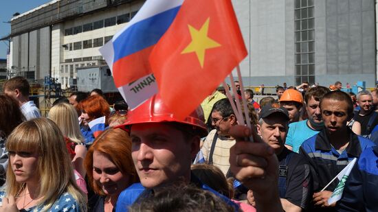 Launch of second Gepard-class frigate in Zelenodolsk
