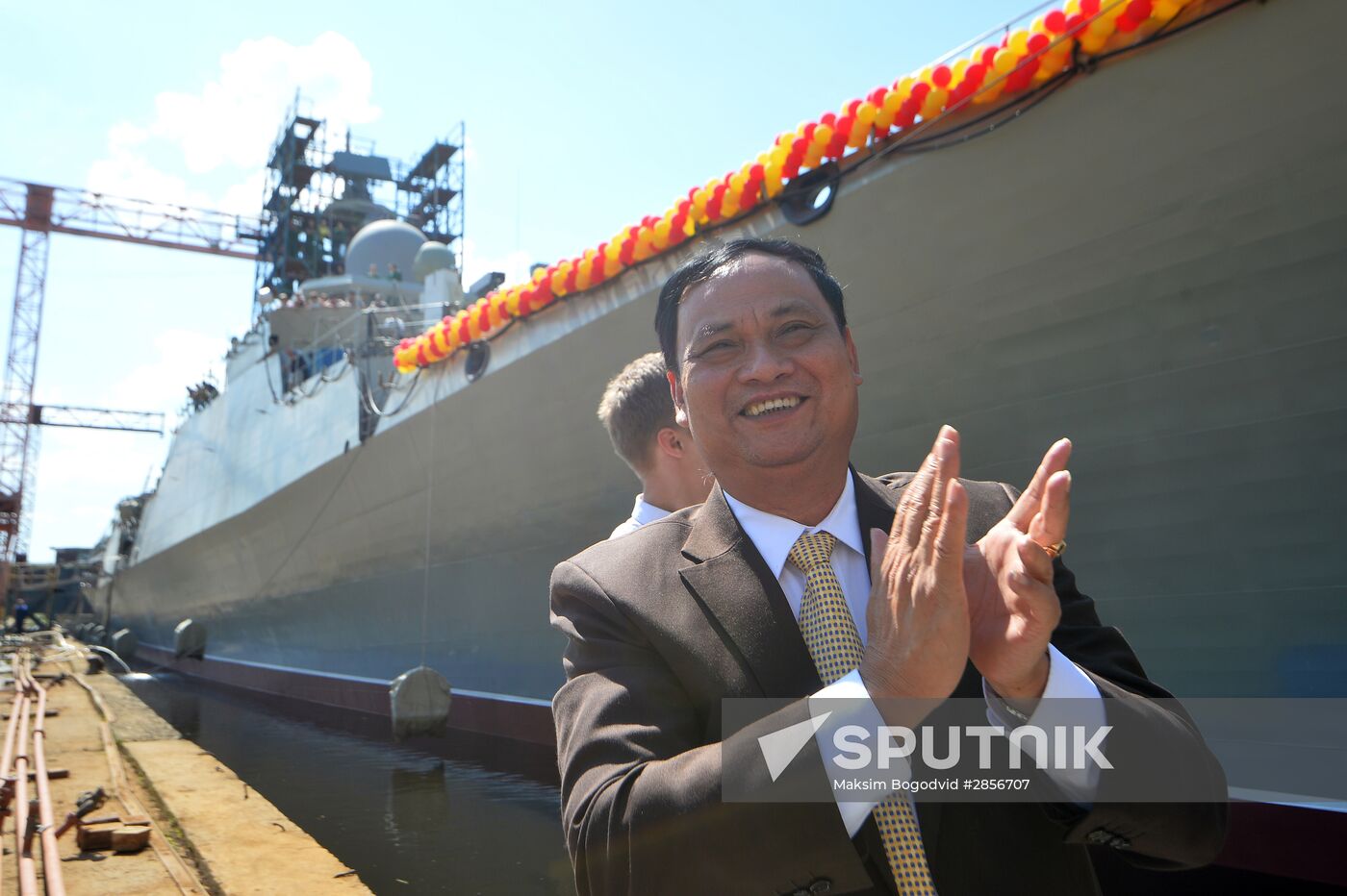 Launch of second Gepard-class frigate in Zelenodolsk