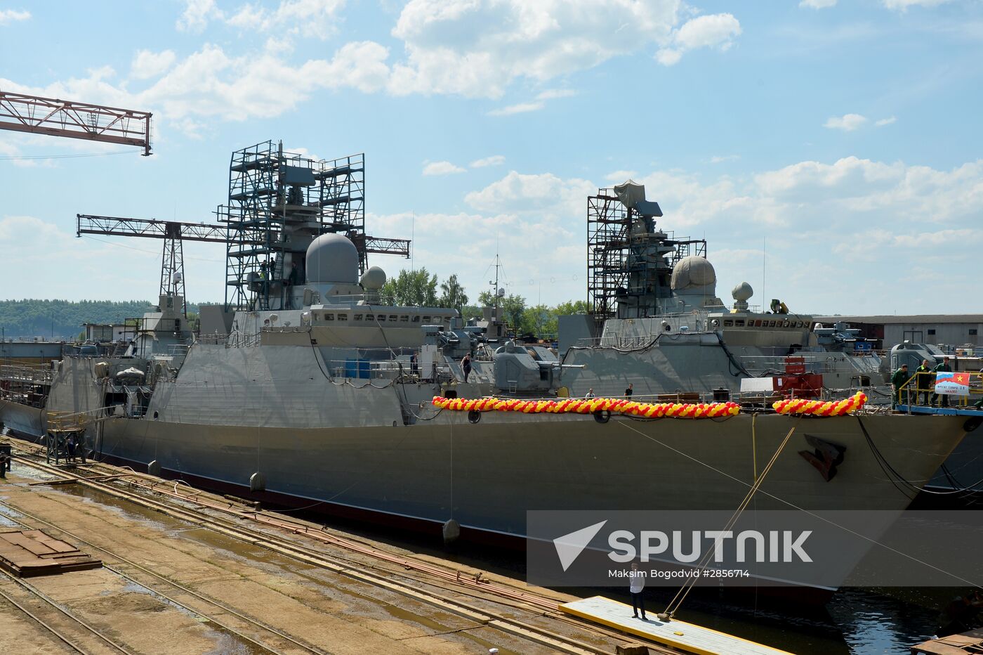 Launch of second Gepard-class frigate in Zelenodolsk