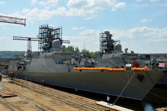 Launch of second Gepard-class frigate in Zelenodolsk