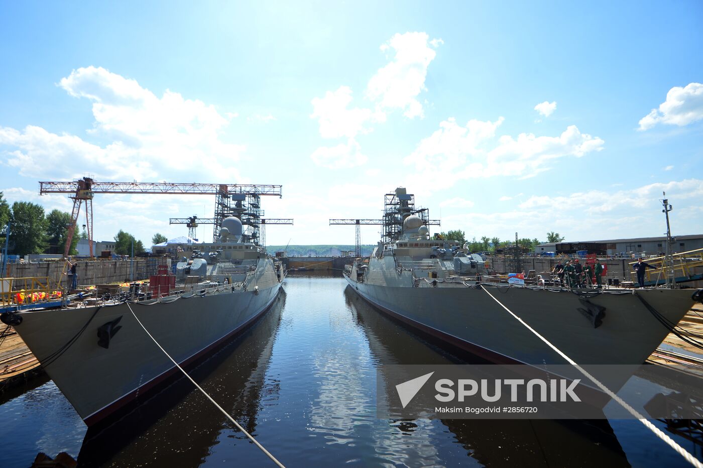 Launch of second Gepard-class frigate in Zelenodolsk