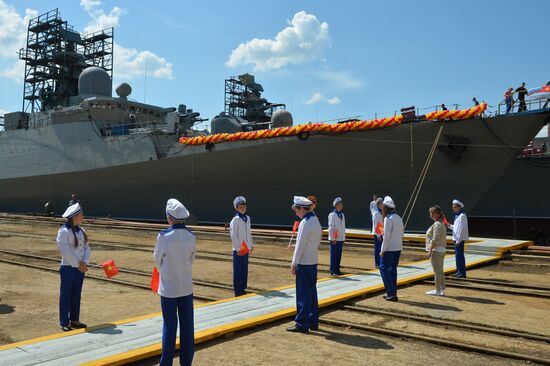 Launch of second Gepard-class frigate in Zelenodolsk