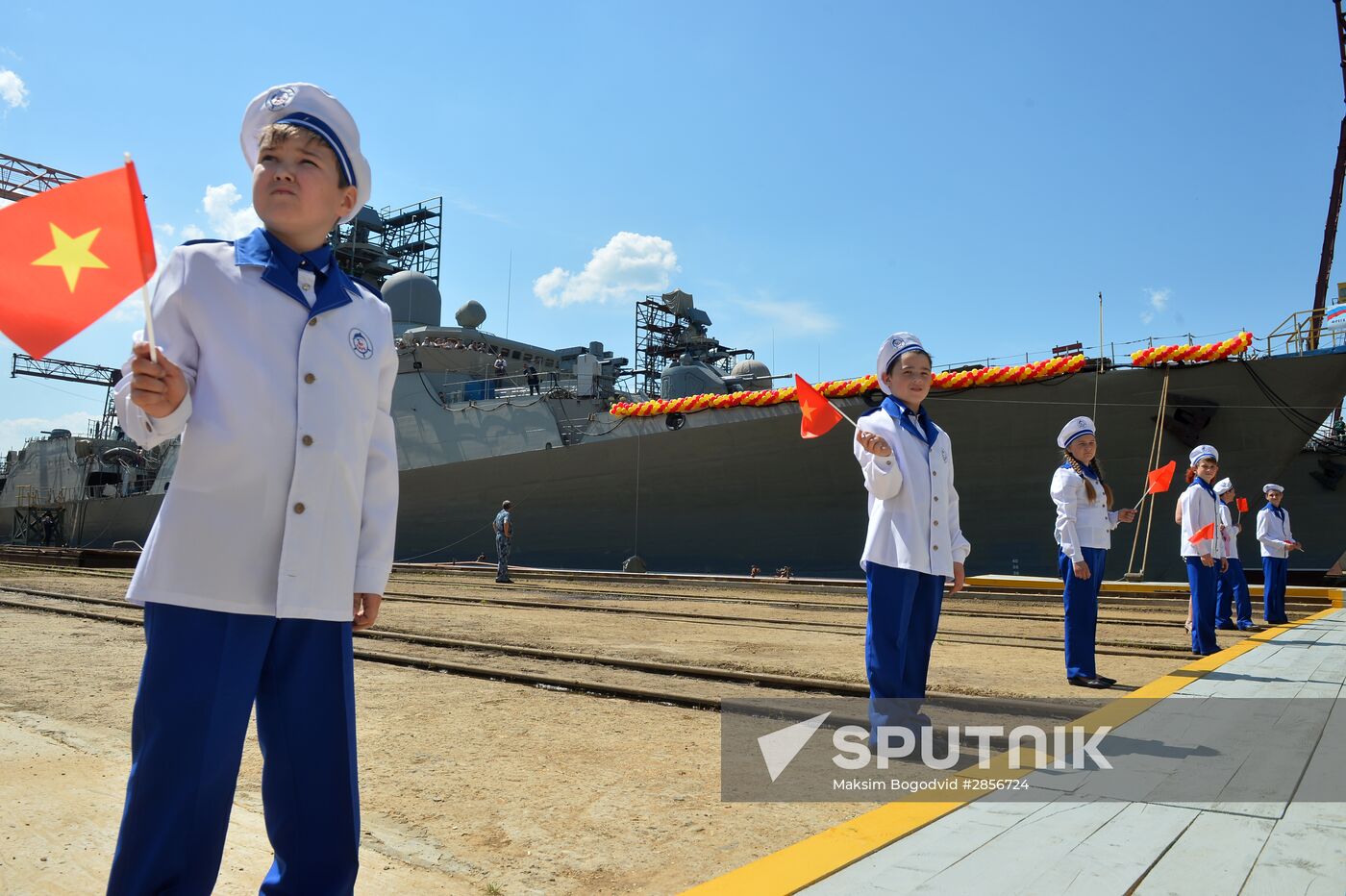 Launch of second Gepard-class frigate in Zelenodolsk