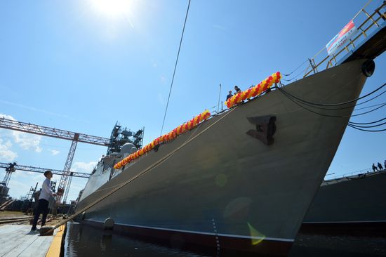 Launch of second Gepard-class frigate in Zelenodolsk