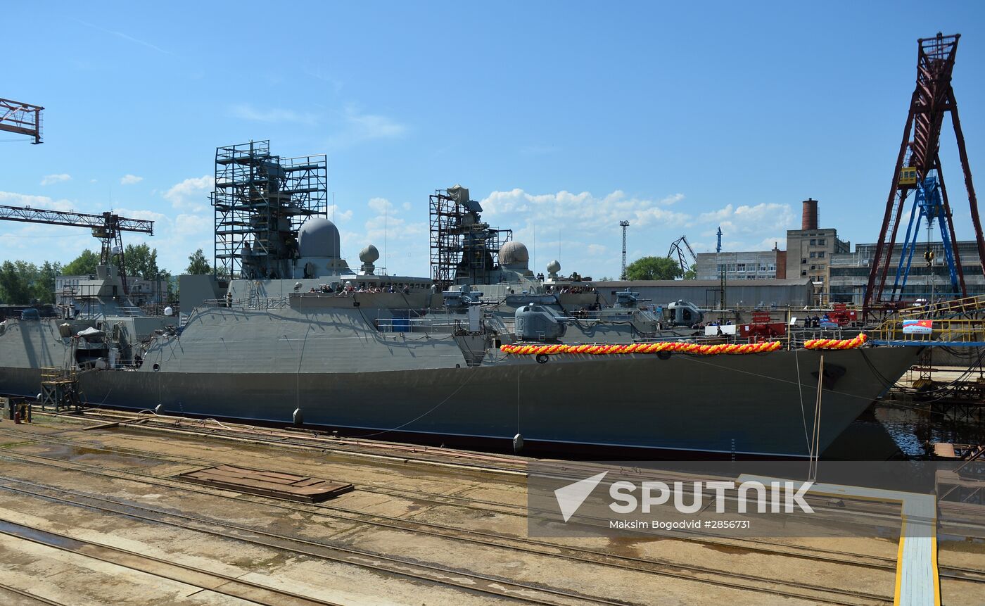 Launch of second Gepard-class frigate in Zelenodolsk