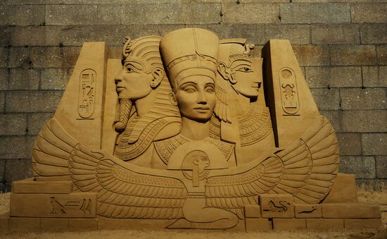Festival of Sand Sculptures in St. Petersburg