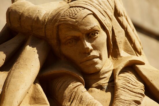 Festival of Sand Sculptures in St. Petersburg